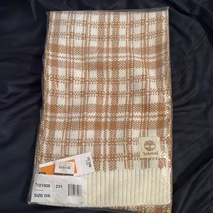 Timberland plaid scarf- still in plastic. NWT